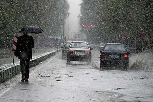 بارش باران در نقاط مختلف کشور