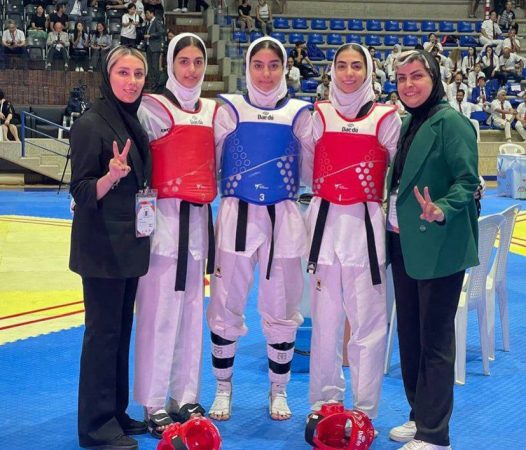دختران تکواندوکار ایران در آسیا طلایی شدند