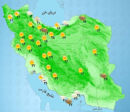 تشدید بارش‌های پایانی فصل تابستان