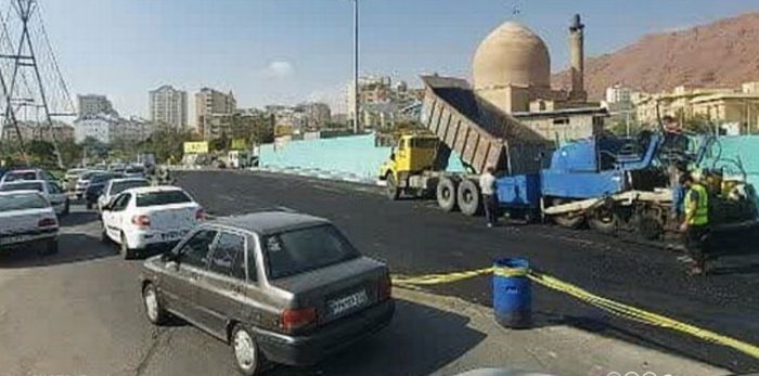 آسفالت ریزی اساسی میدان شهید فهمیده آغاز شد