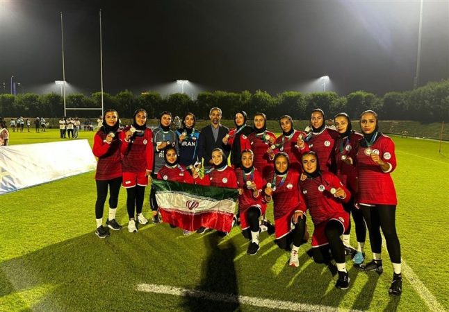 اولین مدال تاریخ راگبی زنان ایران در مسابقات آسیاییر