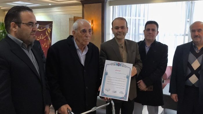 تجلیل از کریم مردانی آذر ابر خیر آذربایجانی